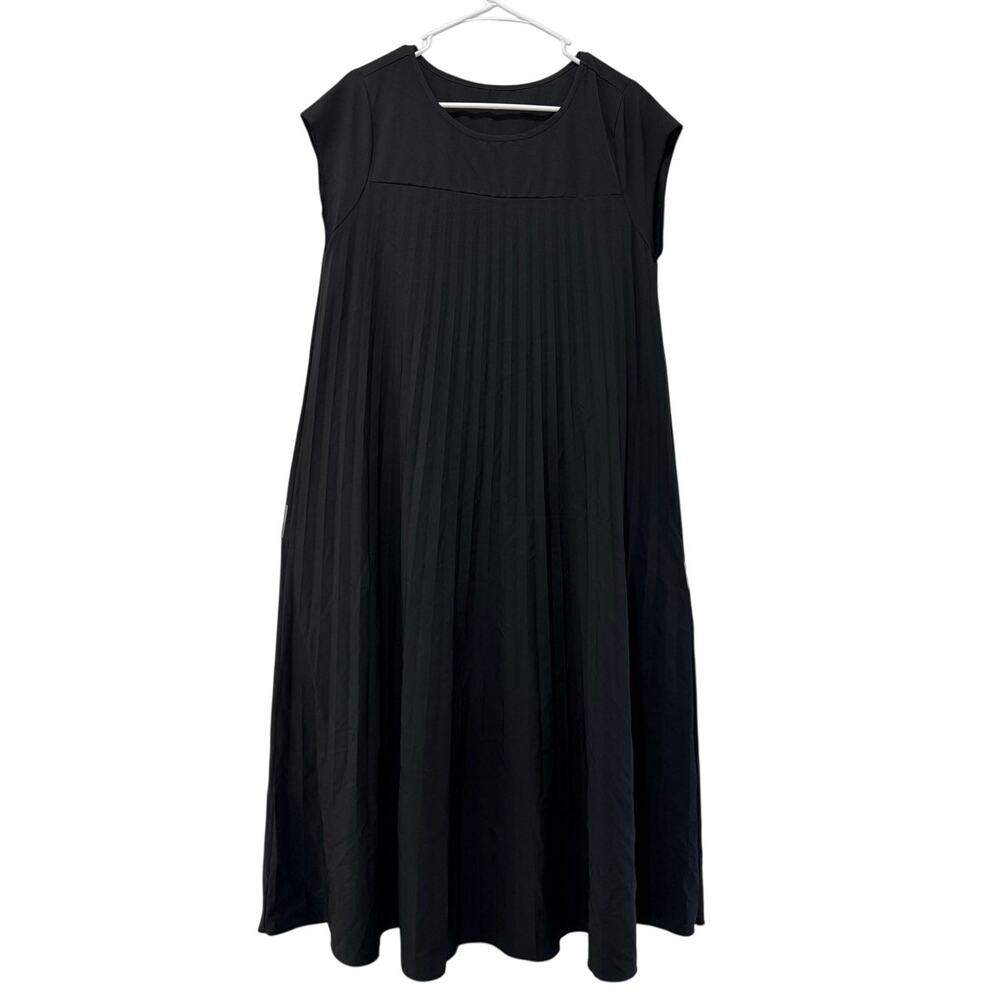 SHEIN Black Sleeveless High Crewneck Bodycon Tank Dress Size Medium